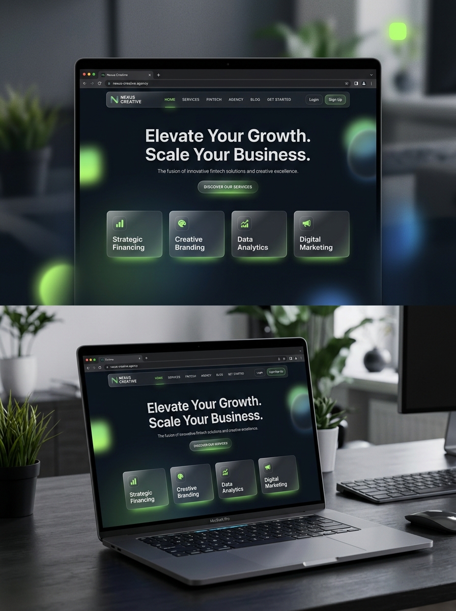 Nexus Creative - Web Design & UI/UX Mockup