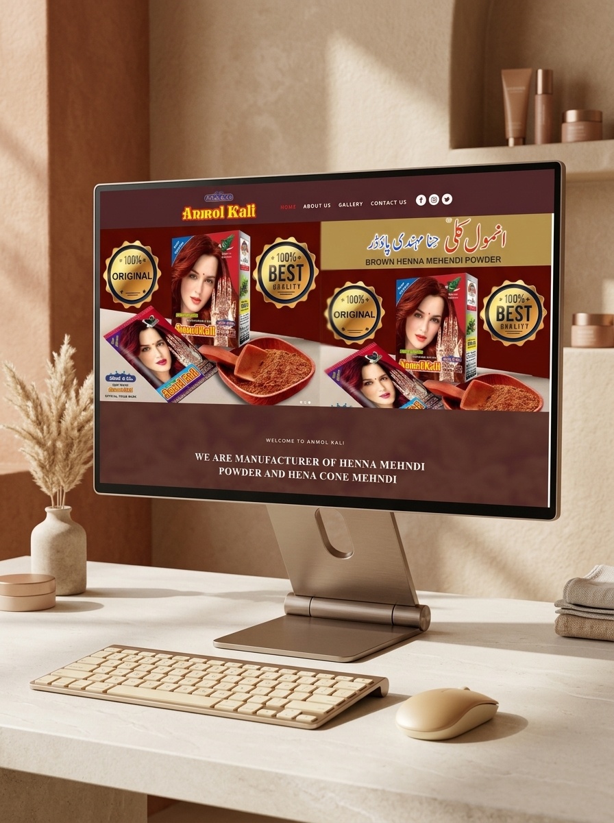 Anmol Kali - Organic Henna & Cosmetics E-Commerce