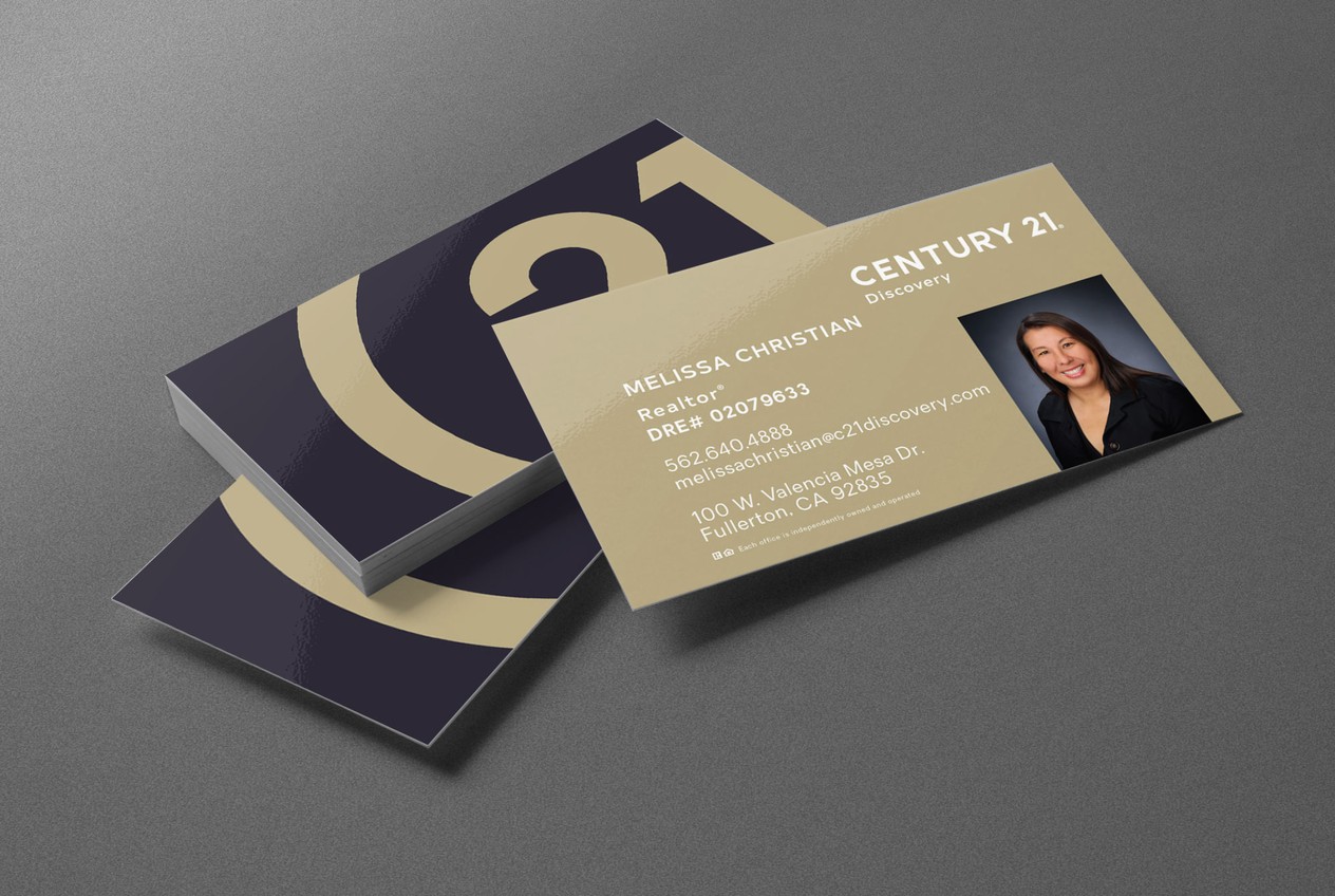 Century 21 Discovery - Premium Foil Visiting Card & Brand Stationery