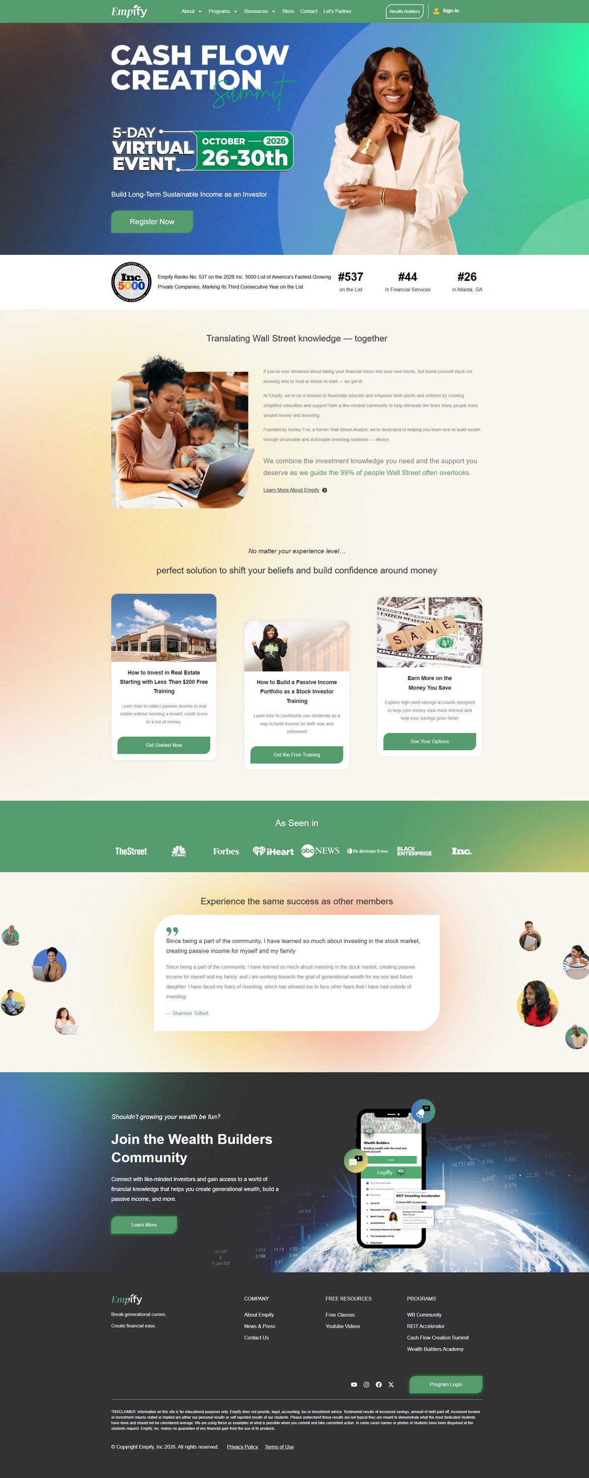 Empify - Live Website Full Preview