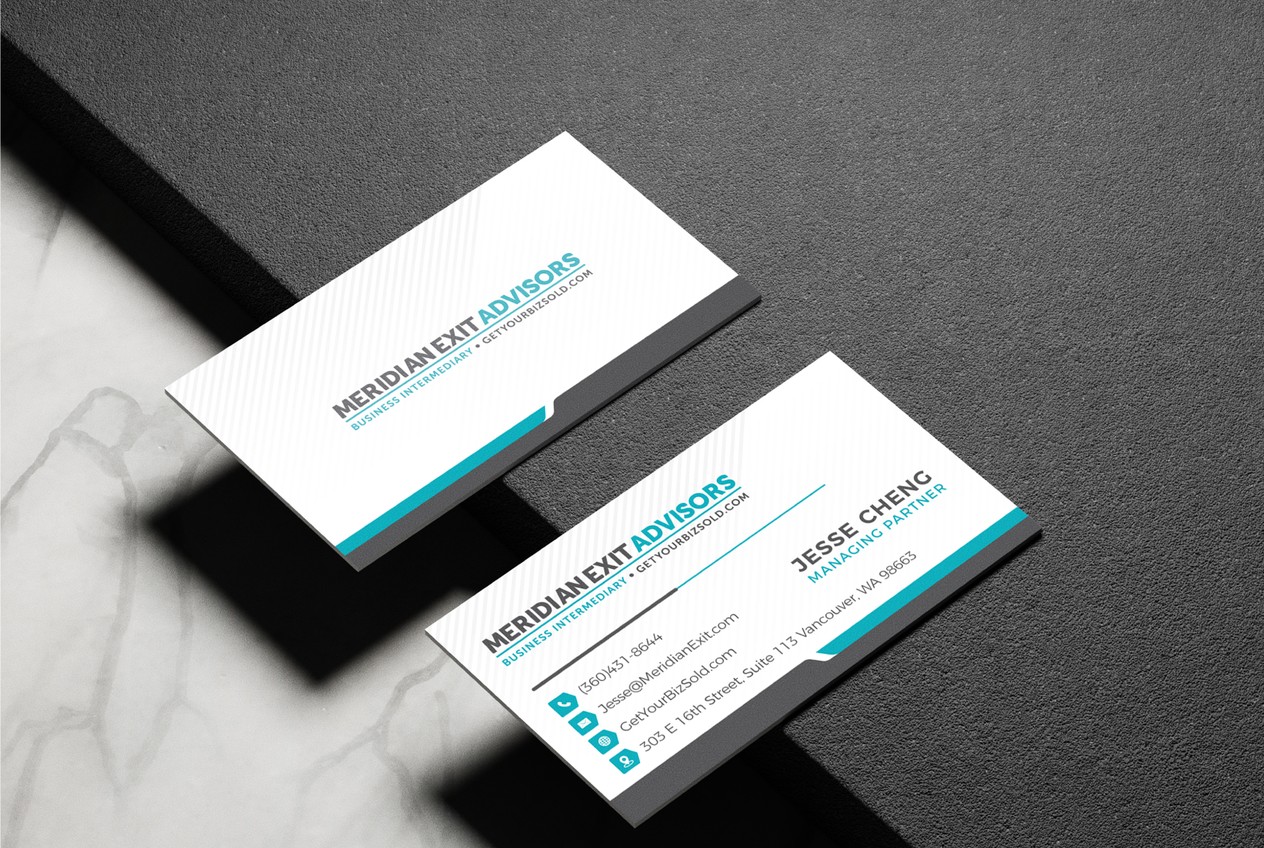 Meridian Exit Advisors - Corporate Executive Visiting Card & Identity